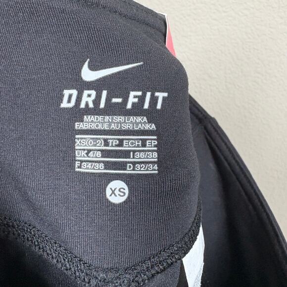 Nike Womens Size XS Dri-Fit Capri Pants Black Cotton Blend Pull On Activewear - Picture 8 of 11